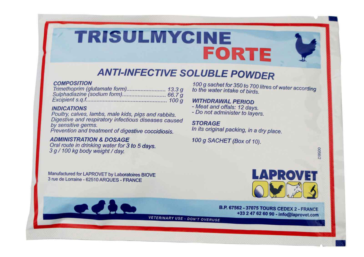 TRISULMYCINE FORTE 100G